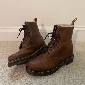 Dr. Martens | Brown Leather Lace-Up Boots